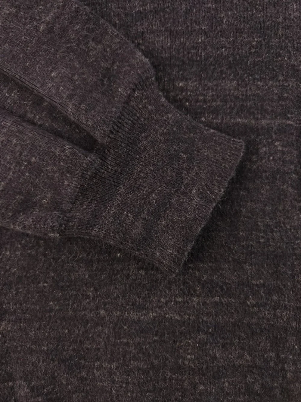Polo Ralph Lauren Men Charcoal Gray Heathered Cotton Crewneck Sweater Large